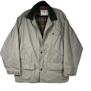 Aberdeen Canvas Barn Jacket Chore Coat Men's Sz XXL Beige Flannel‎ Lined Outdoor